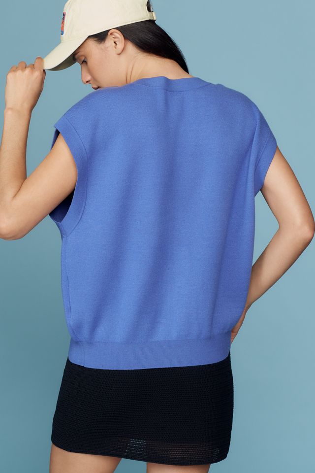 Maeve Slouchy Cardigan Sweater Vest #1