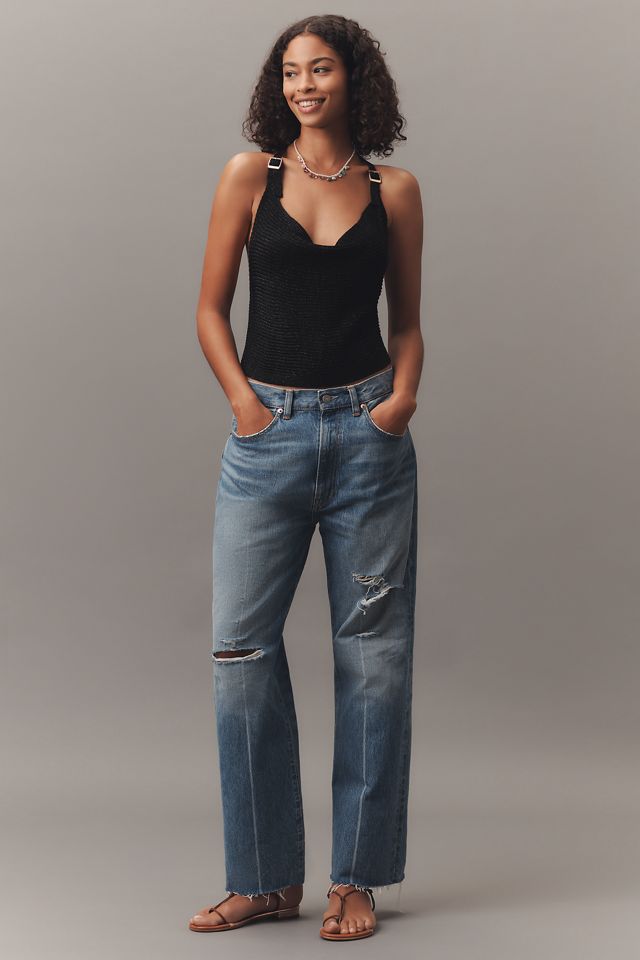 By Anthropologie Cowl-Neck Buckle Sweater Tank #3