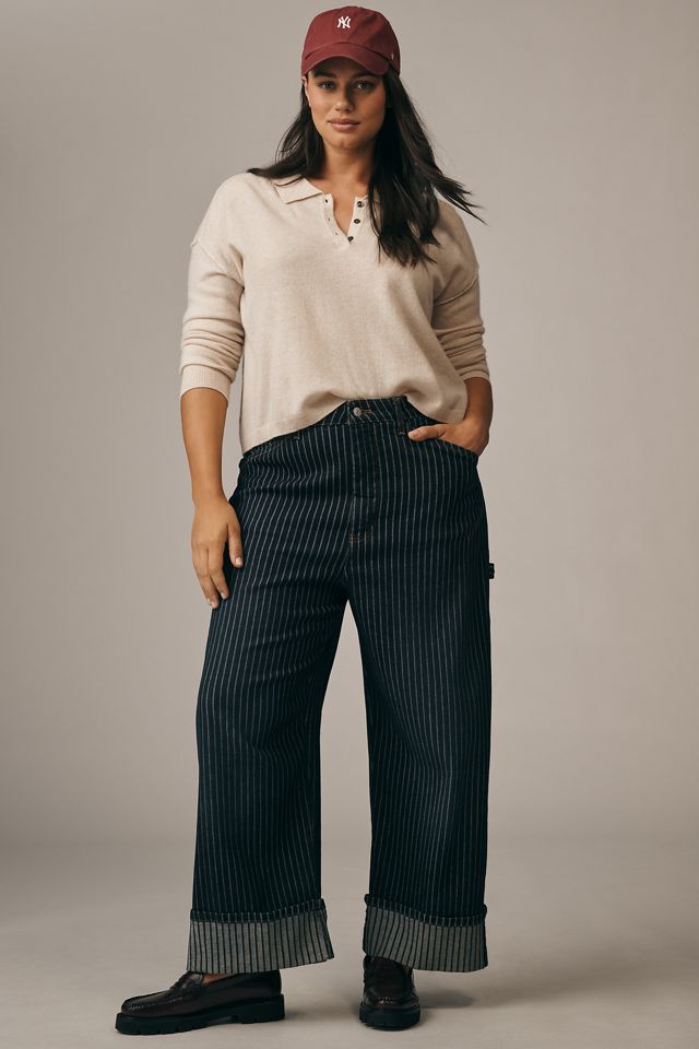 The Jensen Cashmere Crop Polo Sweater by Pilcro #5