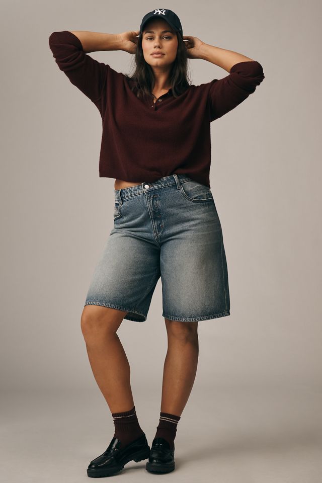 Le Pull Polo Court en Cachemire Jensen par Pilcro #4