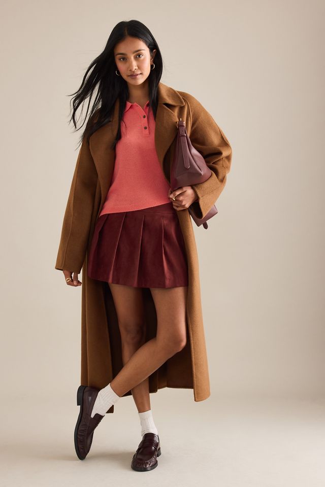 The Jensen Cashmere Cropped Polo Jumper by Pilcro | Anthropologie UK