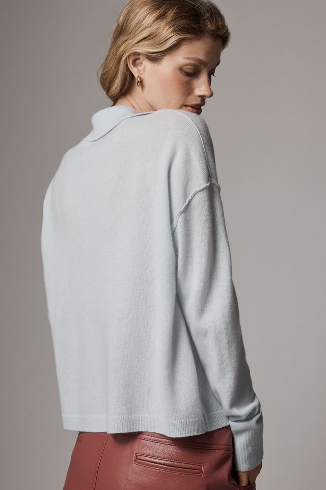 Der Jensen Kaschmir Cropped Polo Pullover von Pilcro #2