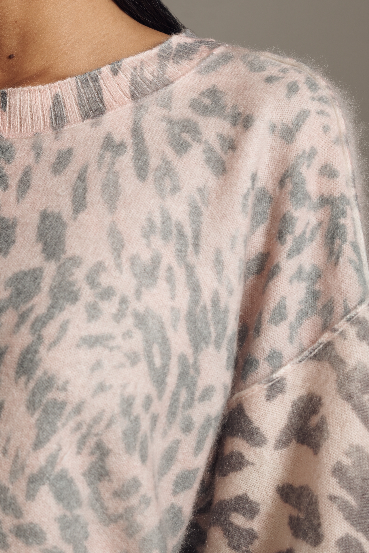 Pilcro Brushed Cashmere Boxy Crop Sweater