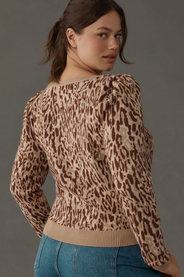 Maeve Puff-Sleeve Pullover Sweater #5