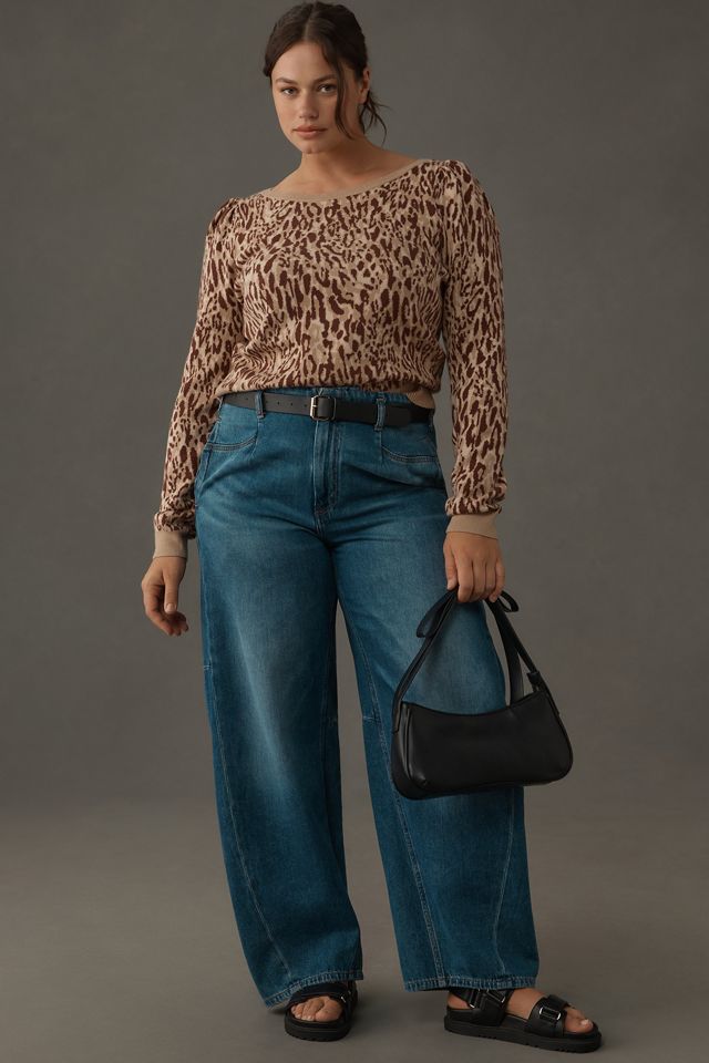 Maeve Puff-Sleeve Pullover Sweater #6