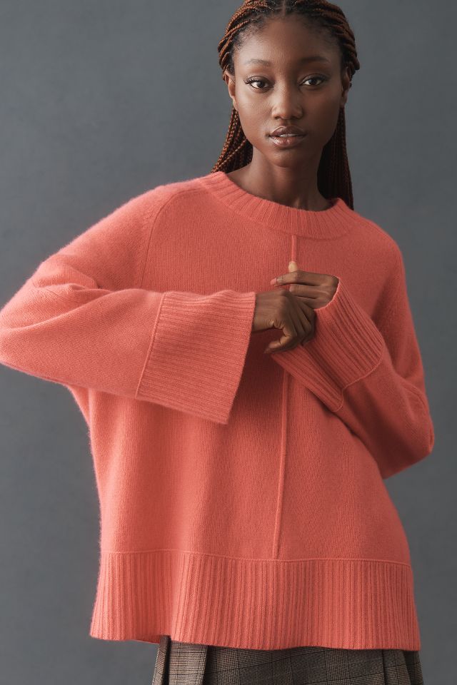 Orange pullover sweater best sale