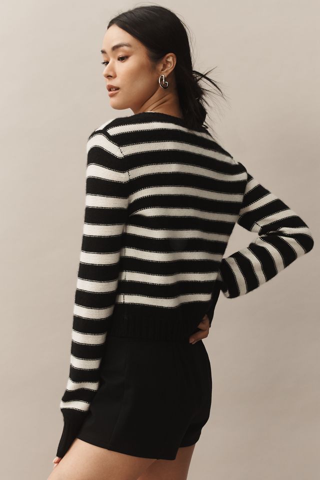 Maeve Cashmere Crop Cardigan Sweater #2