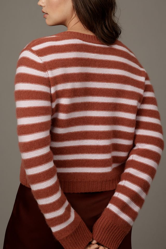 Maeve Cashmere Crop Cardigan Sweater #5