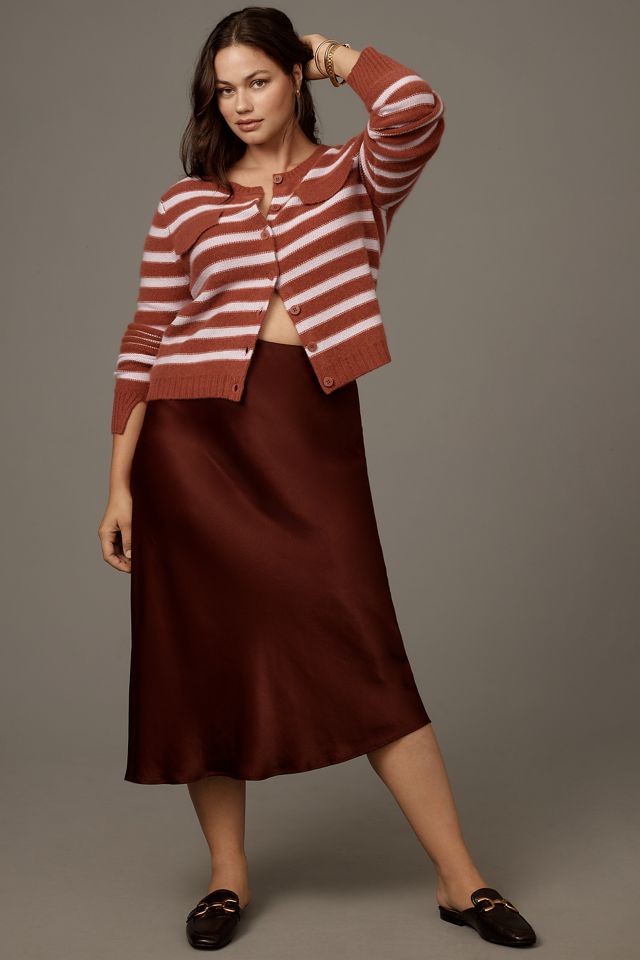 Maeve Cashmere Crop Cardigan Sweater #6