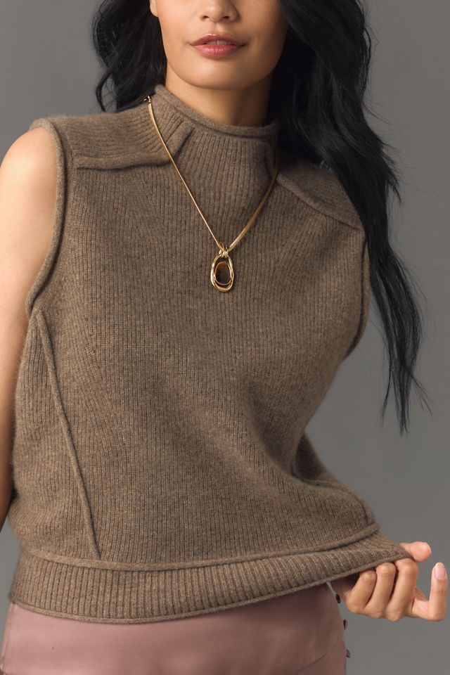 Pilcro Mock-Neck Sweater Vest #3