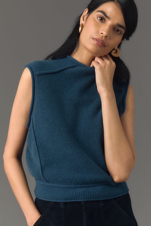 Pilcro Mock-Neck Sweater Vest #1