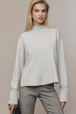 Maeve The Logan Turtleneck Sweater By  In Gray