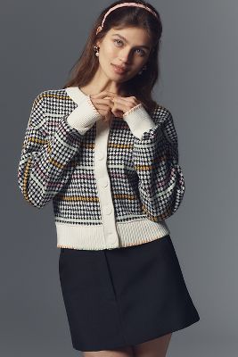 Maeve The Sutton Compact Cardigan Sweater By  In Multicolor