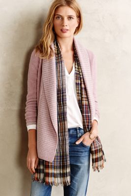Draped Cashmere Cardigan
