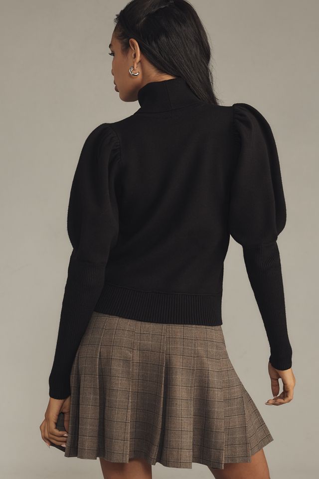 The Aurora Puff-Sleeve Turtleneck Sweater by Maeve #1