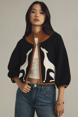 Maeve Cape Cardigan Sweater In Multicolor