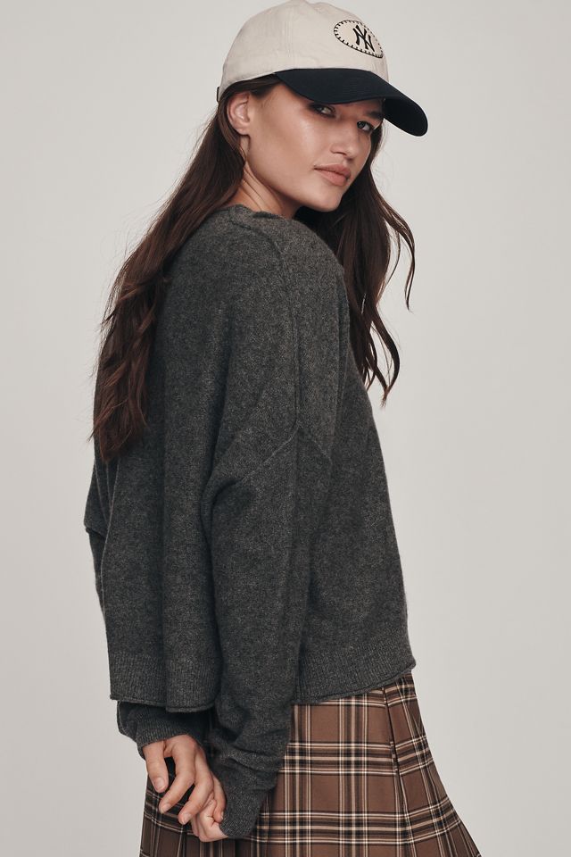 The Alani Cashmere Cardigan Sweater by Pilcro #2