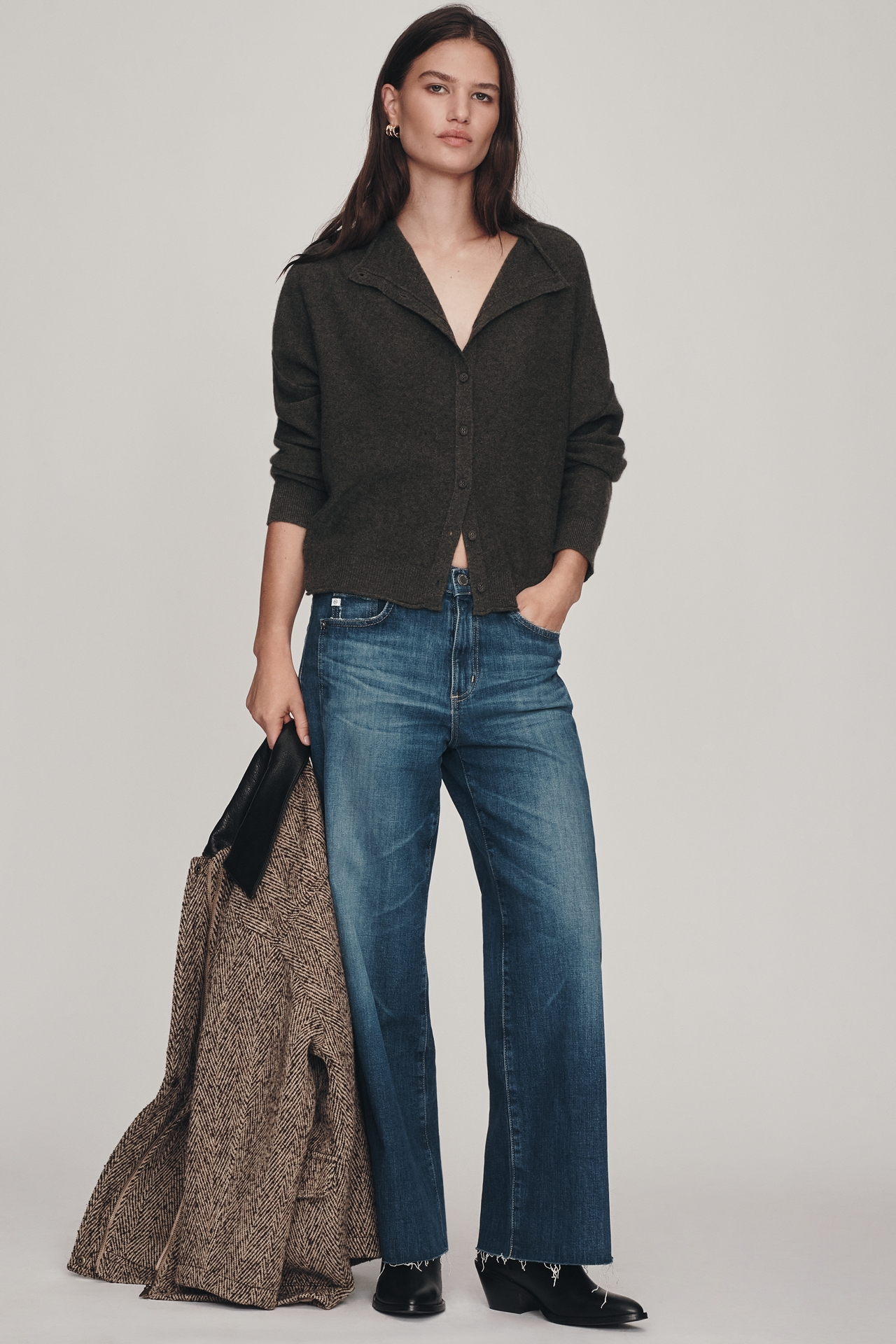 The Alani Cashmere Cardigan Sweater by Pilcro