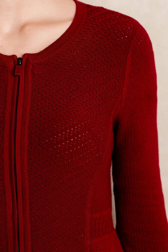 Pointelle Zipped Cardigan #3