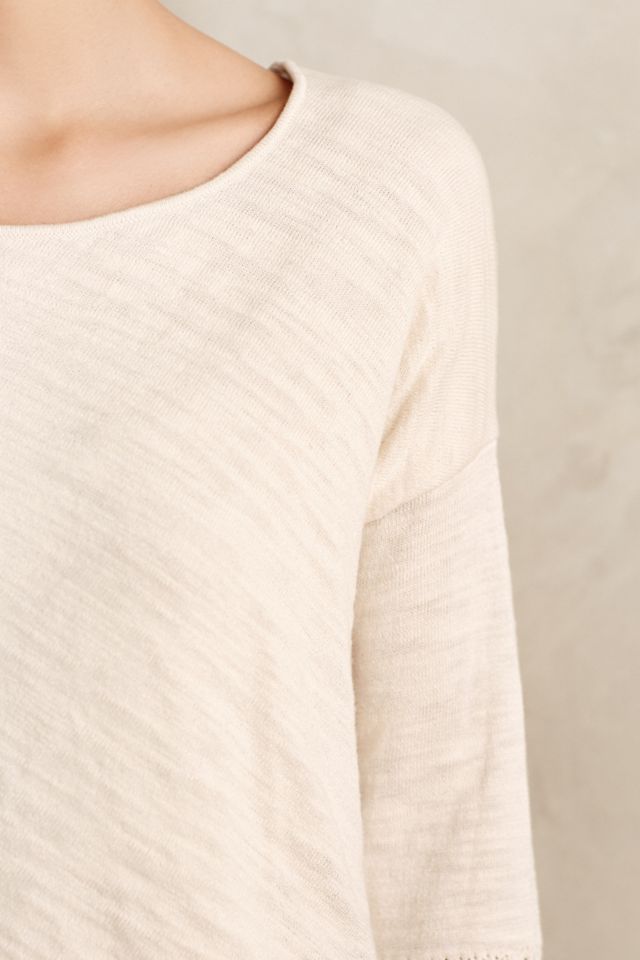 Crossed Pointelle Pullover #3