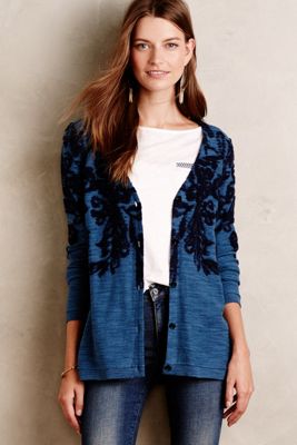 Flora-Capped Cardigan