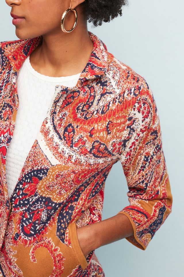 Paisley Intarsia Blazer #2