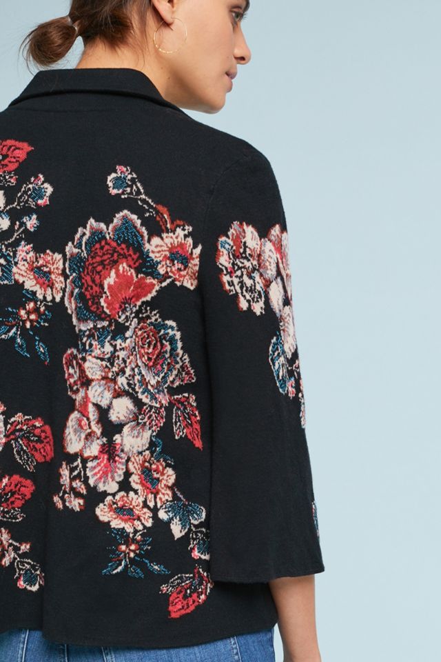Jacquard Floral Blazer #2
