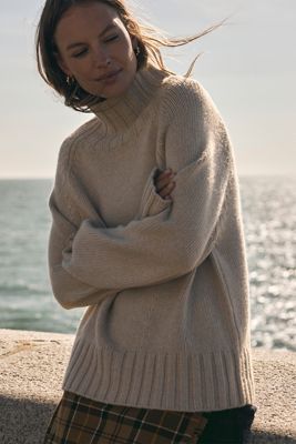 Pilcro Trichterhals Woll-Kaschmir-Pullover
