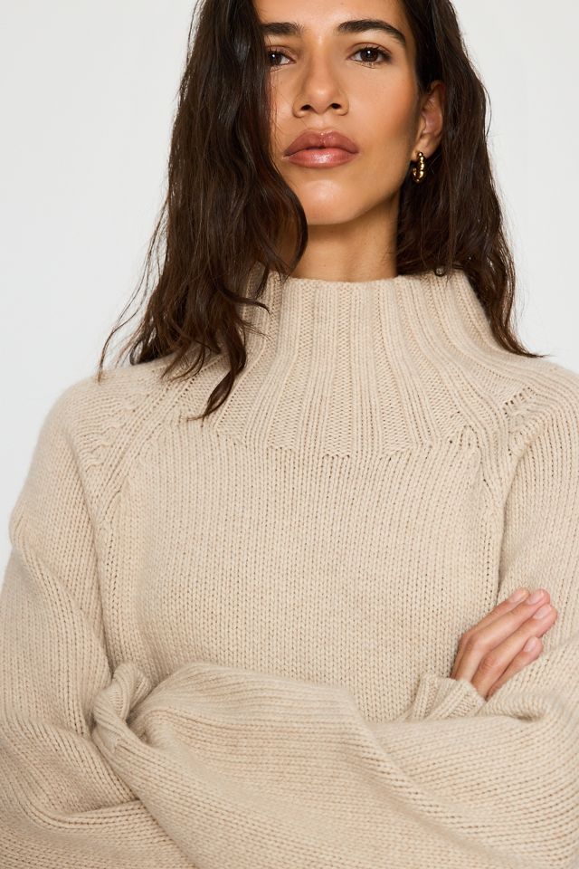 Pull en laine et cachemire à col cheminée Pilcro #3