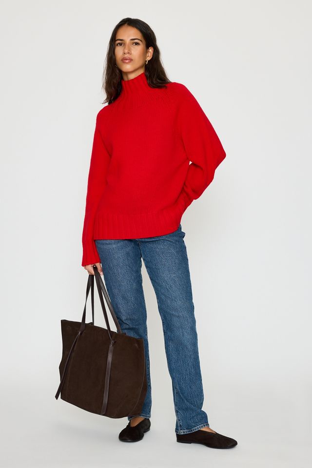 Pilcro Funnel Neck Wool Cashmere Jumper #5