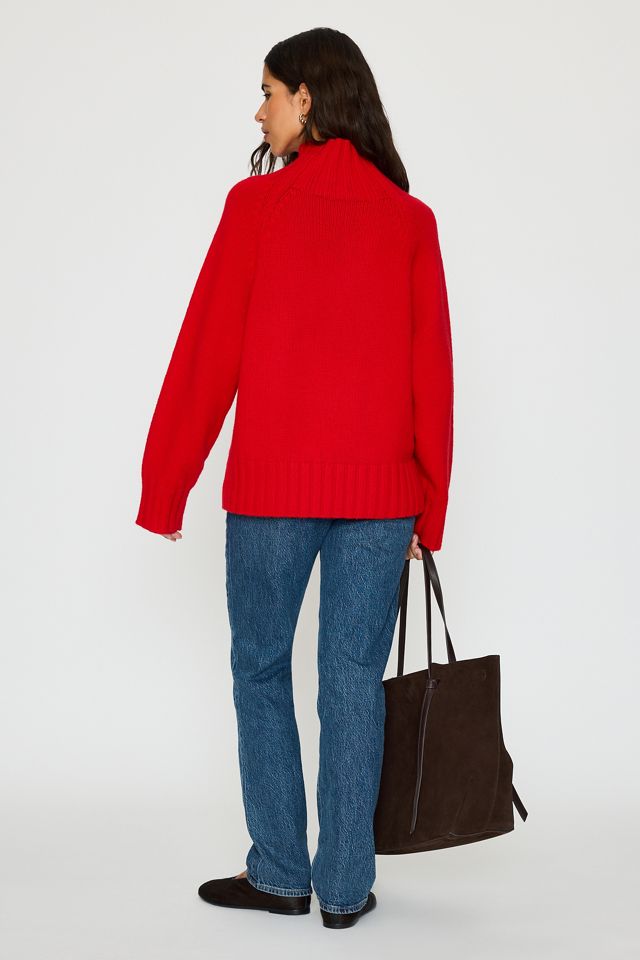 Pilcro Funnel Neck Wool Cashmere Jumper #6