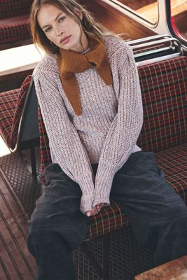 By Anthropologie Grobstrick-Pullover aus Wolle und Kaschmir
