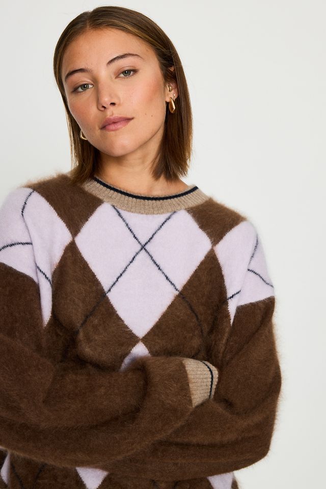 Pull Argyle 100% Cachemire By Anthropologie #3