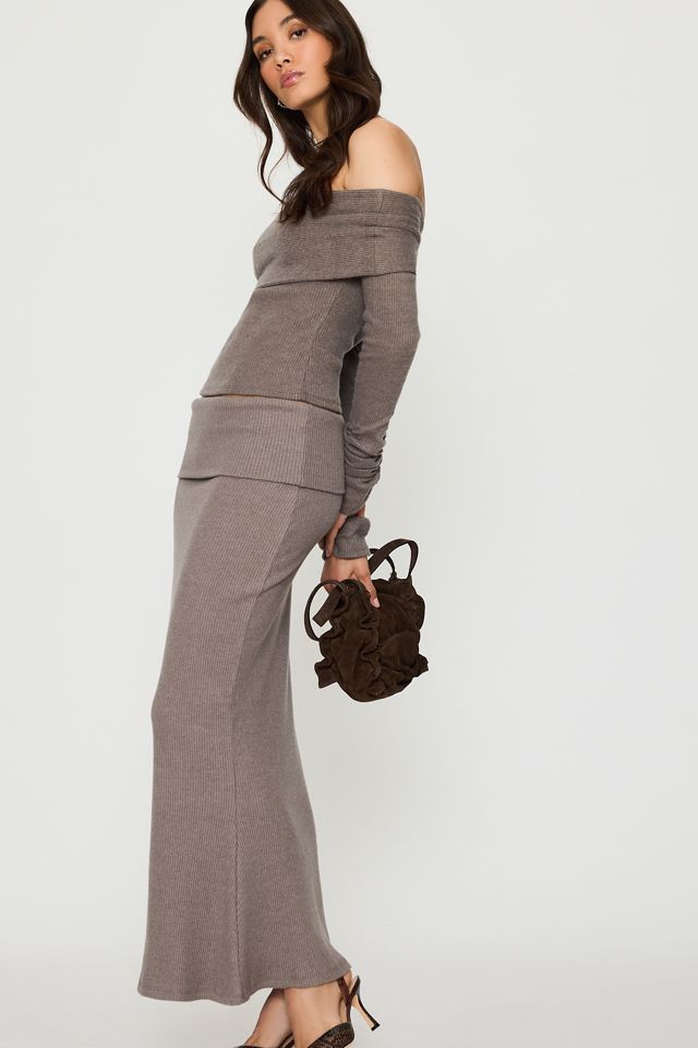Feners Caricia Off-The-Shoulder Knit Top #3
