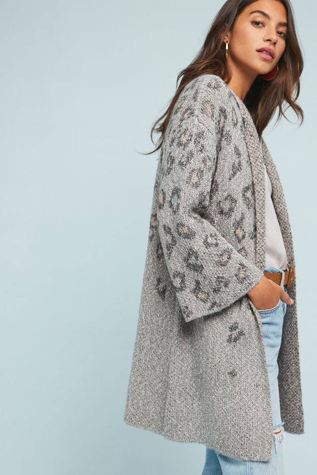 Cupcakes and cashmere shop kline tonal leopard cardigan