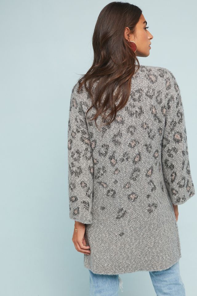 Anthropologie leopard cardigan sale