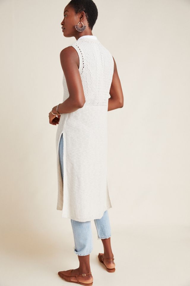 Crochet Longline Vest #1