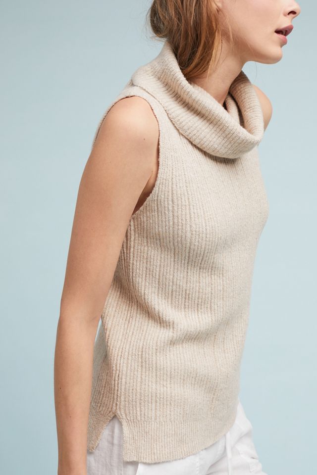 Sleeveless Turtleneck Sweater #1