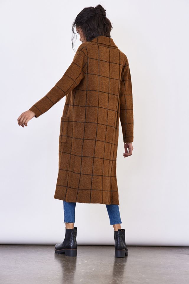 Solenne Windowpane Sweater Jacket #1