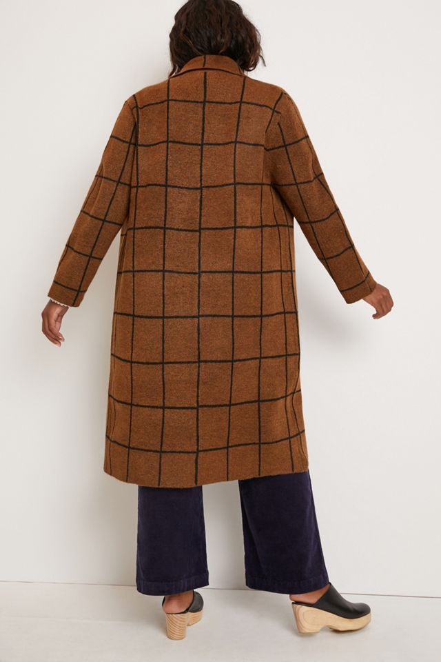 Solenne Windowpane Sweater Jacket #5