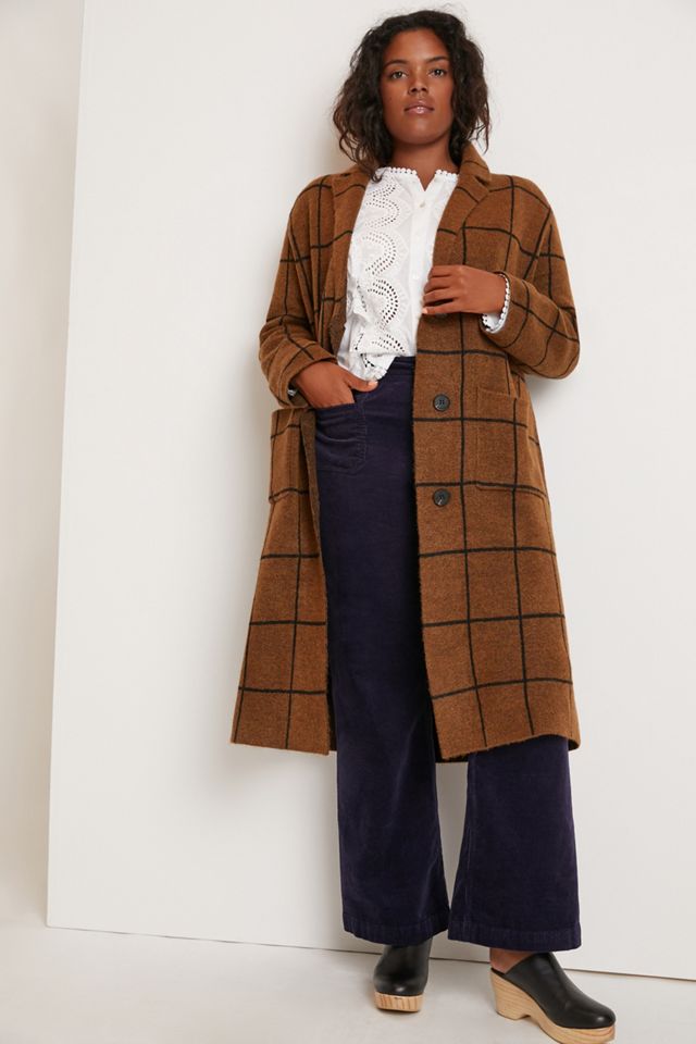 Solenne Windowpane Sweater Jacket #3