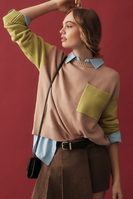 Pull Dolan Manches 3/4 - Taille M, Gris/blanc, Fermeture Zippée Cachée, Style Sweat Décontracté