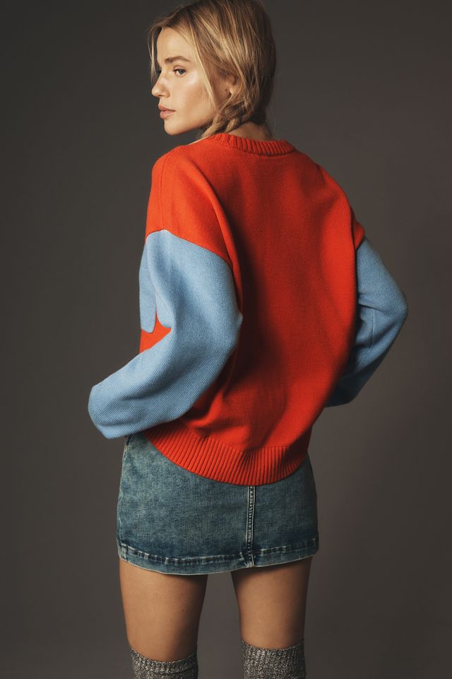 DOLAN Colorblock Crewneck Sweater #1