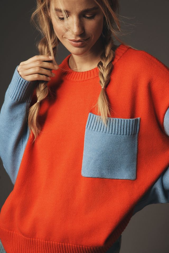 DOLAN Colorblock Crewneck Sweater #3
