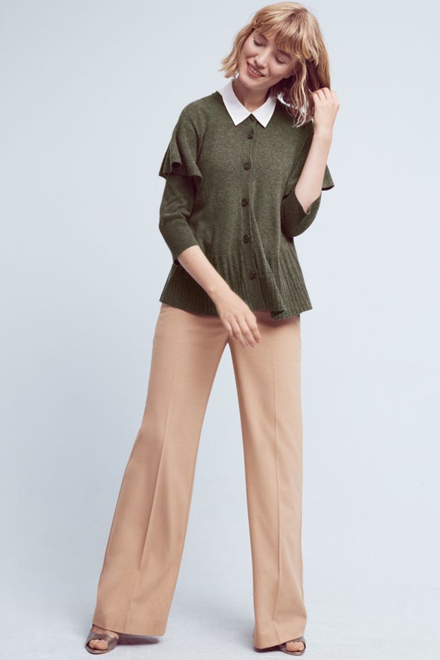 Ruffled Shoulder Cardigan #2