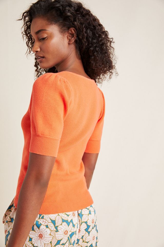 Devin Ribbed Sweater Tee #1