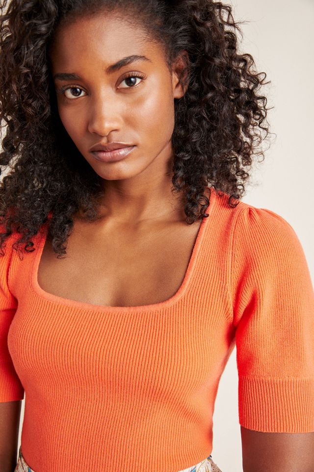 Devin Ribbed Sweater Tee #2