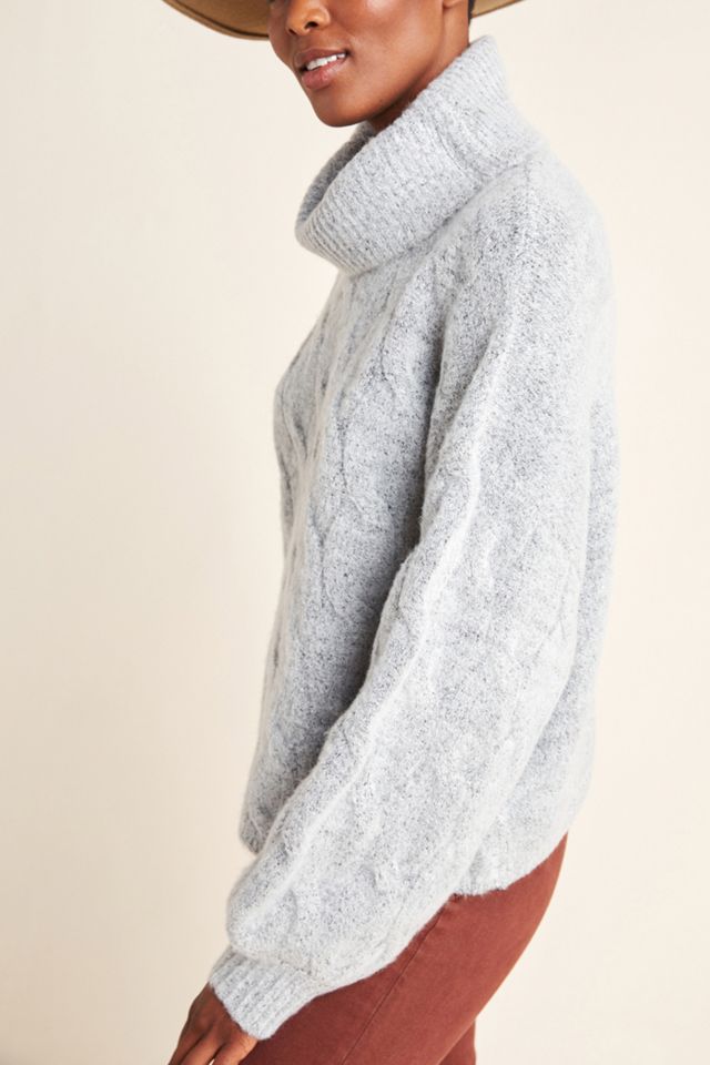 Naya Cable-Knit Turtleneck Sweater #2