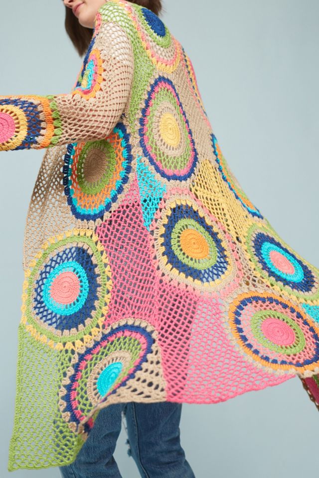 Crocheted Dot Cardigan #1