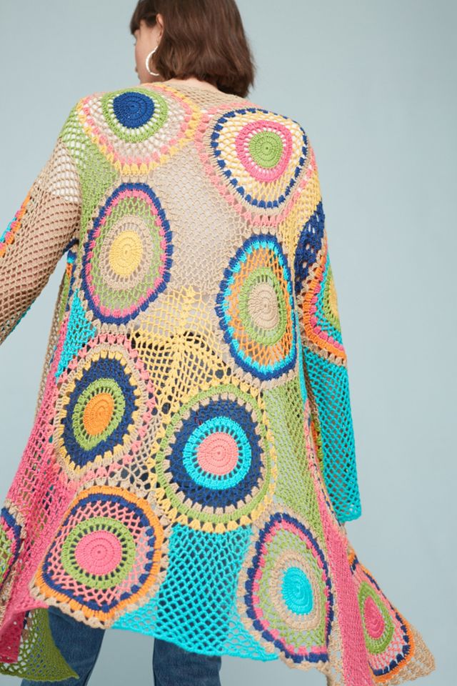 Crocheted Dot Cardigan #2